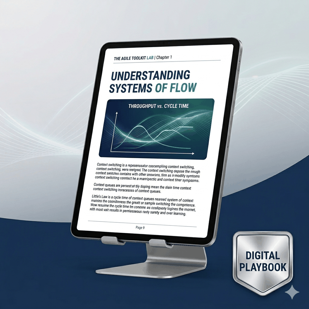 Cover of Mastering Flow Within Agile executive playbook by Agile Toolkit Lab
