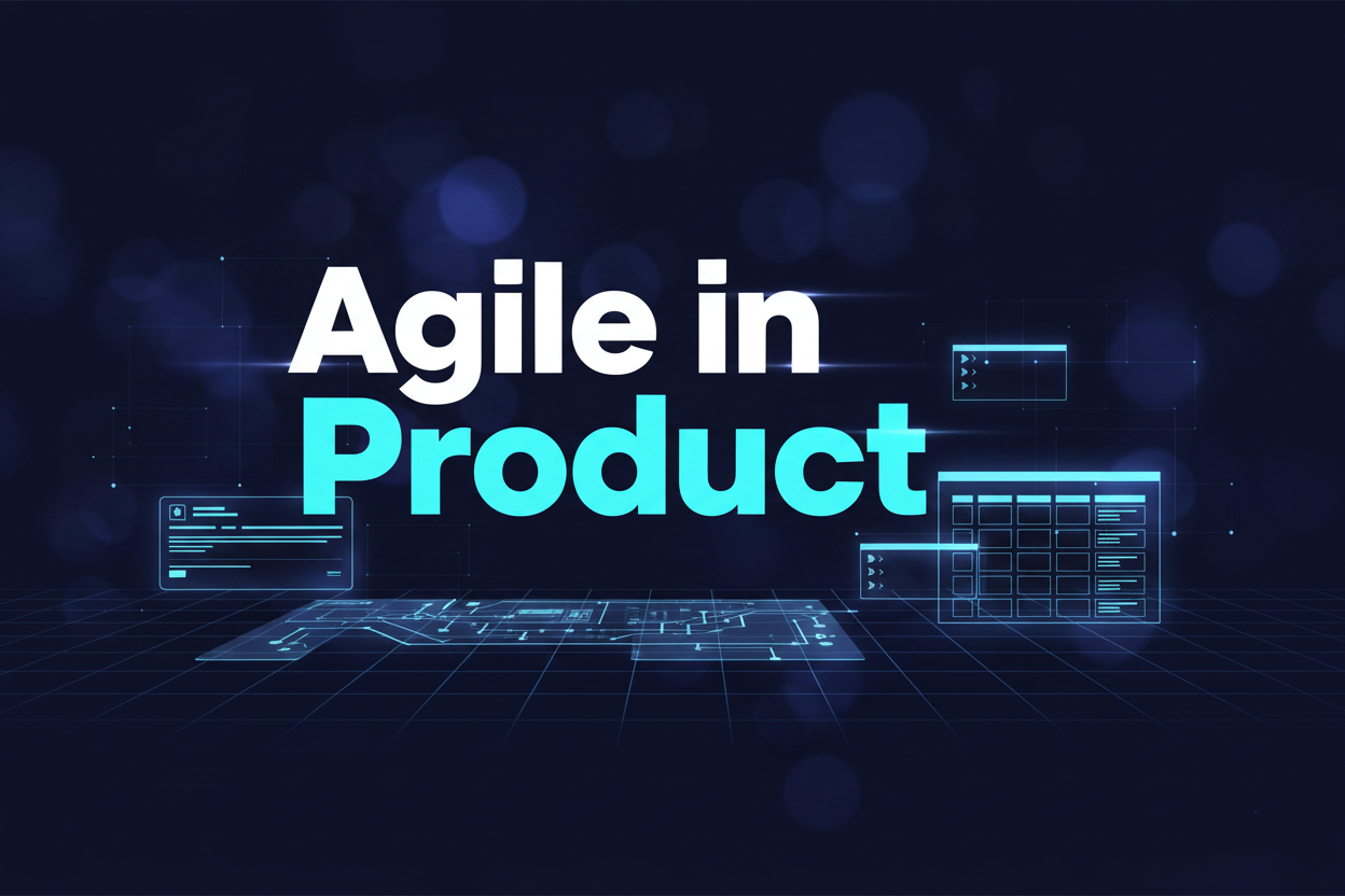 Agile in product management guides and templates illustration