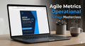 Cover of Agile Metrics Guide PDF for Scrum Masters and Tech Leads with charts and team collaboration visuals