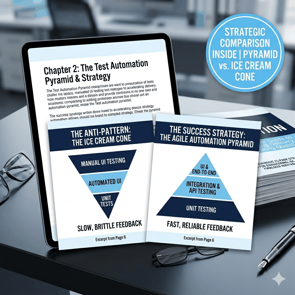 Cover of Agile Automation strategic guide for engineering leadership with roadmap and best practices