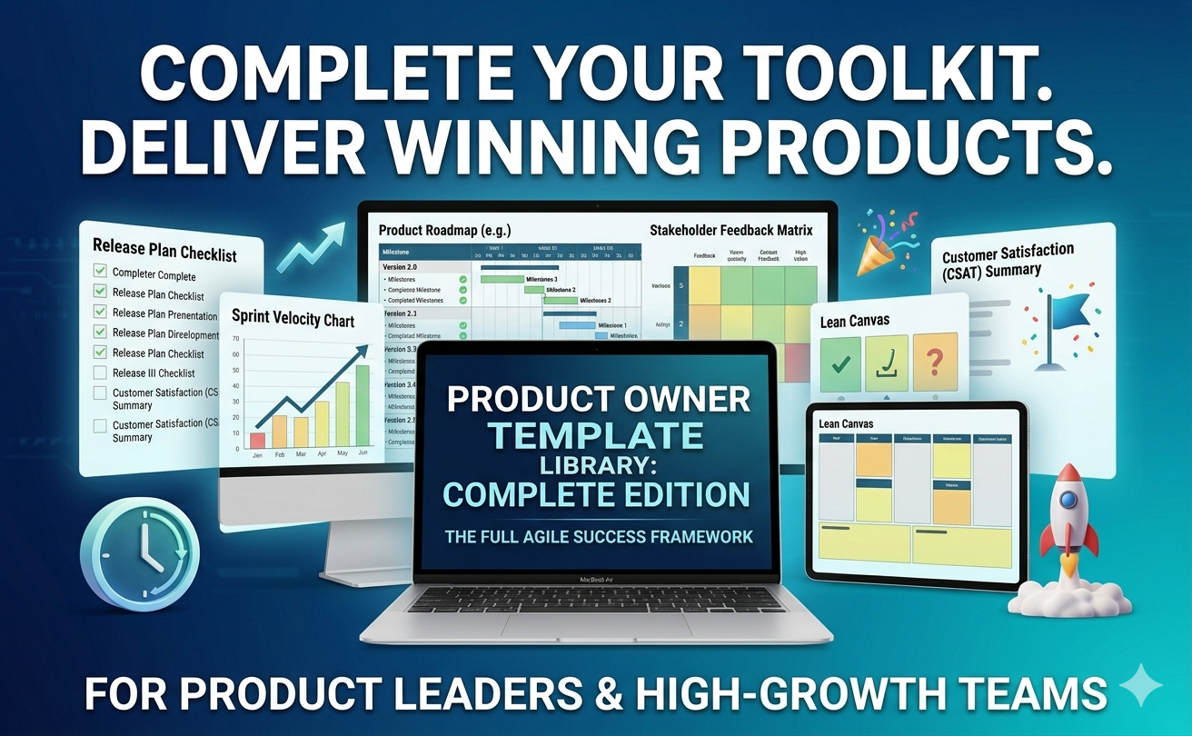 Product Owner Template Library | Agile Frameworks & Stories