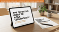 Cover of the Definitive Agile Terminology Guide PDF for Scrum, Kanban, and SAFe project management.