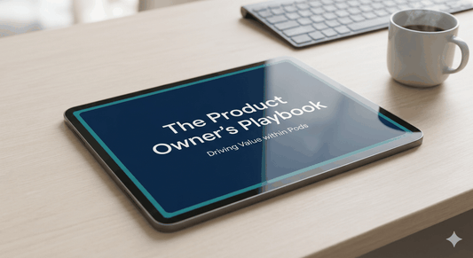 Cover of The Product Owner’s Playbook PDF guide for driving value within product pods