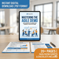 Cover of the Comprehensive Agile Demo Guide PDF for Scrum Masters and Agile Coaches
