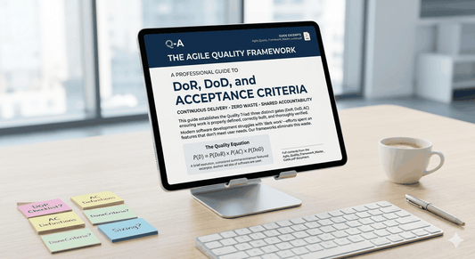 Master Agile Quality framework guide PDF for sprint delivery and criteria worksheets